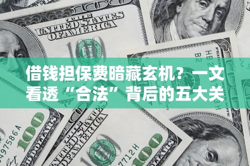 济南借钱担保费暗藏玄机？一文看透“合法”背后的五大关键陷阱