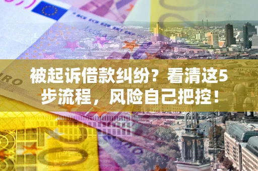 济南被起诉借款纠纷？看清这5步流程，风险自己把控！